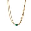 Collar de lujo exquisito de acero de titanio de moda para mujer, personalidad Joker, cadena simple para clavícula, temperamento de moda que no se desvanece, venta al por mayor de fabricantes