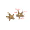 Colgante de Estrella de Mar, Pez, Tortuga en Acero Inoxidable y Oro de 18K, Colgante de Animal Hueco para Collar, Pulsera, Accesorios de Joyería
