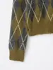 Moda Casual para Mujer Polo de Punto con Diamantes de Manga Larga Tejidos Otoño e Invierno Nuevo Simple Europeo y Americano Tejidos Transfronterizos