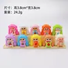 Decoração de Carro Criativa Fofa de Desenho Animado, Brinquedo Tendência Luminoso, Ornamento de Mesa de Resina 3D Fofo, Brinquedo Infantil Saco Surpresa