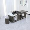 Cama de champú para terapia capilar de acero inoxidable, barbería, peluquería, salón de belleza, circulación de agua especial, fumigación, masaje tailandés, fisioterapia.
