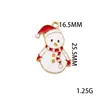 Componentes para aretes, pulseras, colgantes y accesorios DIY de aleación con diseño de goteo de aceite de Santa Claus, renos, árbol y copo de nieve, estilo caricatura transfronteriza