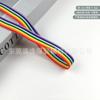 En stock 1-6CM poliéster color arcoíris cifrado cinta de costilla decorativa rayas de colores ropa bolsos cinturón tejido