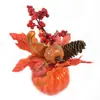 Arreglos Florales de Calabaza Artificiales de Venta Caliente Transfronterizos, Frutas de Espuma, Hojas de Arce, Piñas, Calabazas Blancas, Decoraciones de Halloween, Accesorios para Fotografía