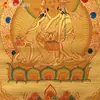 Thangka pintado à mão de Buda Yuanhui, pintura de parede suspensa, estátua de Buda Mestre Lótus, Xizang natural, Nepal, Salão de Buda, mural de adoração a Buda