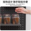 Estante de Almacenamiento de Tablero Perforado para Rincón de Café Estante de Pared con Mango Estante para Tazas Estante de Exhibición de Almacenamiento para Colgar en la Pared Tablero Metálico para Colgar