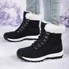 Botas de Nieve de Comercio Exterior para Mujer en Invierno, Botas de Nieve de Corte Medio con Suela Gruesa para Hombre y Mujer, Botas de Nieve Engrosadas de Terciopelo para Exteriores para Mujer
