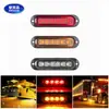 Luz Lateral de Camión Rayada de 6 Luces 6LED Adecuada para Yate Cromada Luz de Navegación Marina Luz de Señalización Mk-016