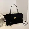 Moda Primavera 2026 Nuevo Bolso de Mano Esmerilado para Mujer Marrón de Gama Alta Bolso Tote para Viajes Diarios Gran Capacidad Bolso de Hombro