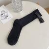 Meias Femininas Zhuji New Bow de Comprimento Médio para Verão Finas Estilo JK Ballet Meias Japonesas Brancas Empilhadas para Pernas