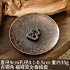Base Portainciensos Bai Fu, Soporte de Incienso de Fortuna y Prosperidad, Bandeja de Incienso Lujosa Vintage, Estante para Incienso, Artículo Decorativo para el Hogar Interior