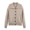 Chaqueta de punto popular en Aliexpress con ribete acanalado, ropa europea y americana transfronteriza