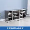 Gabinete de zapatos de acero inoxidable 201, vestidor, banco para cambiarse los zapatos, casillero, gabinete multi-puerta con cerradura, taller libre de polvo, gabinete de almacenamiento para empleados