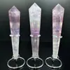 Nuevo producto de gran éxito en el mercado internacional: Souvenir de Cristal Natural, Decoración del Hogar, Cetro de Fluorita Morada de Punta Única Pulido a Mano