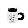 Taza de Cerámica de Dibujos Animados Espejo Cruzado Taza de Panda Linda Taza de Agua para el Hogar y la Oficina Caja de Regalo Alto Valor de Color Regalo de Acompañamiento