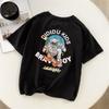 [Beneficios de Código Rompedor] Camisetas de Manga Corta de Verano Estilo Coreano para Niños Haima Ropa de Verano Estilo Occidental Ropa para Niños Algodón Puro