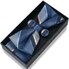 Caja de regalo de alta gama caliente transfronteriza para hombre, nuevo corbatín, juego formal de tres piezas, en stock, ventas directas de fábrica