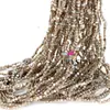 Cuentas de cristal para pastel redondas de 4 mm, obleas, doble vidrio plano, accesorios para joyería hechos a mano, aretes, collar, pasador, diadema DIY