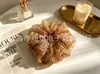 Elásticos para el pelo coloridos, elegantes y artísticos, scrunchies de malla floral de alta elasticidad, accesorios en stock para venta al por mayor