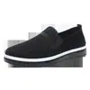 Zapatos Nuevos de Malla Transpirable Antideslizante Tejido Fly-Knit al por Mayor Zapatos Slip-On para Conducir Zapatos para Hombre Transfronterizos Zapatos de Tela del Viejo Pekín Zapatos Casuales para Hombre