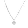 Colar de Prata de Lei S925 Colmeia Trevo de Quatro Folhas Feminino Exquisito Cool Simples Nicho Explosivo Presente de Aniversário para Namorada