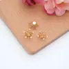 Novos Acessórios DIY para Centro de Flores, Brincos de Zircônia 10mm com Conservação de Cor, Grampos de Cabelo, Materiais para Joias Galvanizados em Cobre Atacado