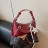 Bolsa Brilhante da Moda de Verão 2025 Nova Simples de Ombro Transversal Axilar de Alto Valor Casual para Trabalho Bolsa Feminina