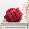 Cojín Decorativo de Color Sólido Transfronterizo, Bola de Cojín de Cuerda de Tres Hilos, Decoración de Cojín para Cabecera de Cama Tejido a Mano, Sofá, Respaldo del Hogar, Ventana Saliente