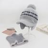 Chapéu Feminino de Tricô para Outono e Inverno, Moderno e Sofisticado, À Prova de Vento, Forrado com Lã, Chapéu Quente, Gorro com Aba Duckbill Protetor de Orelhas, Atacado