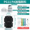 Metric M tipo glândula de vedação PA66 nylon IP68 conector de cabo impermeável rosca externa fixação de fixação de plástico