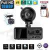 Cámara de reversa de alta definición 1080P de 2 pulgadas con 3 lentes, visión nocturna, grabación triple y dashcam WIFI transfronteriza