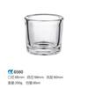 Taza de Vela Perfumada de Vidrio Casual Taza Vacía Transparente Decoración del Hogar 8090 Taza para Velas Sala de Estar Dormitorio Adornos de Fragancia