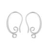 Accesorios Populares para Joyería Ganchos para Orejas Cobre Grabado Plata 925 Ganchos para Pendientes de Perla Colgadores para Orejas Materiales para Accesorios de Joyería DIY Hechos a Mano
