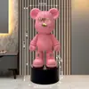 Novo Cofre de Porquinho Desenho Animado Urso Violento Grande Tendência de Chão para a Sala de Estar ao Lado do Gabinete da TV, com Acabamento de Couro de Alta Qualidade