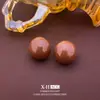 Pendientes de botón esmaltados Vintage Maillard con goteo de aceite, Pendientes geométricos minimalistas de nicho, Accesorios para orejas de diseño de moda de lujo ligero