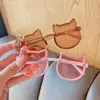Nuevas gafas de sol lindas para niños, dulces para bebé niño y niña, protección solar, gafas con orejas de gato, gafas de sol de dibujos animados para todo tipo de ocasiones, venta al por mayor