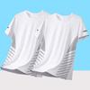 Playera de Manga Corta para Hombre, Playera Casual Holgada de Verano de Talla Grande, Cuello Redondo de Secado Rápido Seda de Hielo Top Casual para Hombre