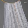 Malla de luna y estrella, hilo de lentejuelas de estrella, decoración de uñas, fondo de boda, regalo de acompañamiento, embalaje de ramo de bricolaje, hilo de cabeza de estrella