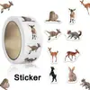 Calcomanías de Animales para Niños, Etiquetas Autoadhesivas, Calcomanías de Sellado, Suministros de Estímulo para Maestros de Jardín de Niños