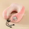 Almofada de Viagem Bingdoudou em Espuma de Memória em Formato de U para Pescoço com Apoio de Cabeça Cervical para Viagens de Avião Presente com Logotipo Personalizado