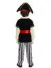 Disfraz de Pirata de Halloween para Niños Transfronterizo Halloween Cos Traje de Pirata Tuerto Ropa de Piratas del Caribe para Niños y Niñas