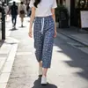Calças Pantalona Tendência 2026 Algodão Seda Calças Cropped Versátil para Casa e Uso Externo Muitos Padrões Atacado