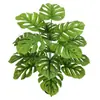 Planta Artificial Escandinava Hoja de Tortuga en Maceta Paisajismo de Sala de Estar Interior Plantas Verdes Falsas Adornos de Pie Plantas Pegadas Decorativas