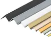 Perfiles de borde en forma de 7 de aleación de aluminio personalizados para esquinas de pared, perfil de borde de ángulo recto para baldosas cerámicas, tira selladora de borde decorativa, remate de esquina exterior en forma de L