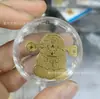 Adesivo de Telefone de Ouro Puro 999 para Riqueza Instantânea, com Adesivo Traseiro, Adesivo de Ouro 2mg, Presente Promocional para Lojas de Ouro em Transmissão ao Vivo