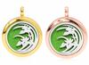 Collar colgante de aromaterapia de aleación de 25 mm, suministro europeo y americano, colgante de caja de difusión de aromaterapia con árbol de la vida hueco europeo y americano