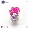 Clipes Decorativos de Acrílico Desenho Animado Família Sanrio Presente Clipe PP Estudante Multifuncional Vertical para Prova Documento Nota
