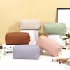 Bolsa Cosmética de PU de Gran Capacidad y Alta Calidad con Textura de Bambú, Bolsa Portátil para Almacenamiento de Cosméticos, Bolsa Impermeable para Artículos de Aseo