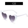 Moda transfronteriza nuevos lentes de sol de amor multicolor personalidad padre-hijo lentes de sol con brillo lentes de sol de playa europeos y americanos
