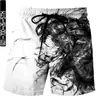 .Pantalones de Playa Sueltos para Hombre, Pantalones de Surf para Playa, Tendencia de Bañadores con Estampado de Humo Nuevo Verano 2022 Europeo y Americano